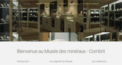 Desktop Screenshot of museedesmineraux.com